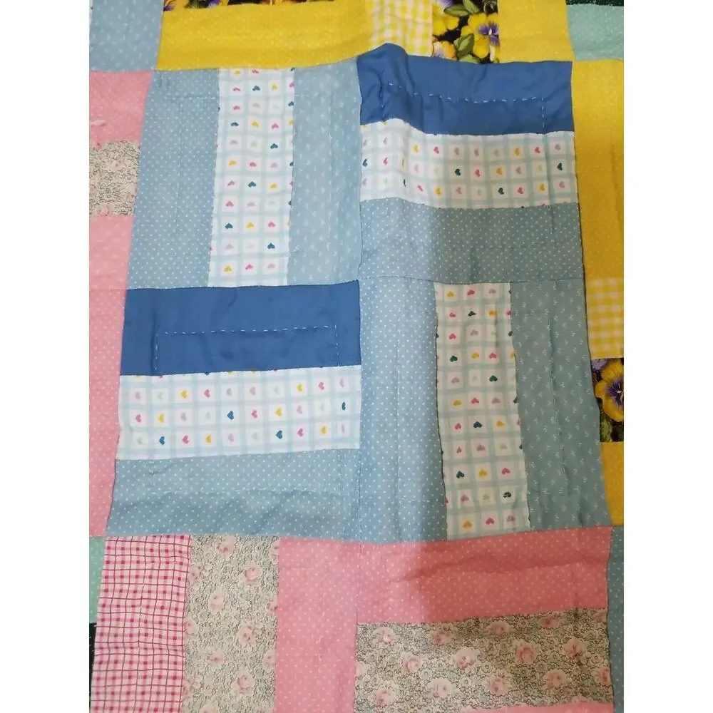 Patchwork Colorful Handstitched 37.5